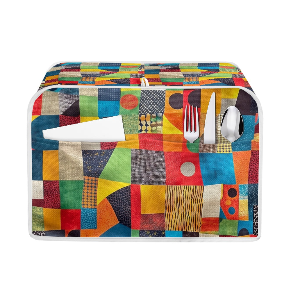 Elegant Adinkra-Inspired Fabric Collection -Toaster Cover - #2014