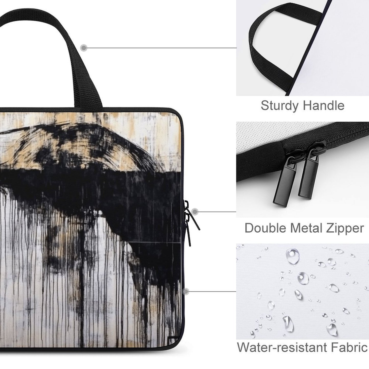 Laptop Bag - Black Girl Art - Velvet’s View - Artistic Laptop Covers Collection - Laptop Bag (Multiple Sizes) #2054