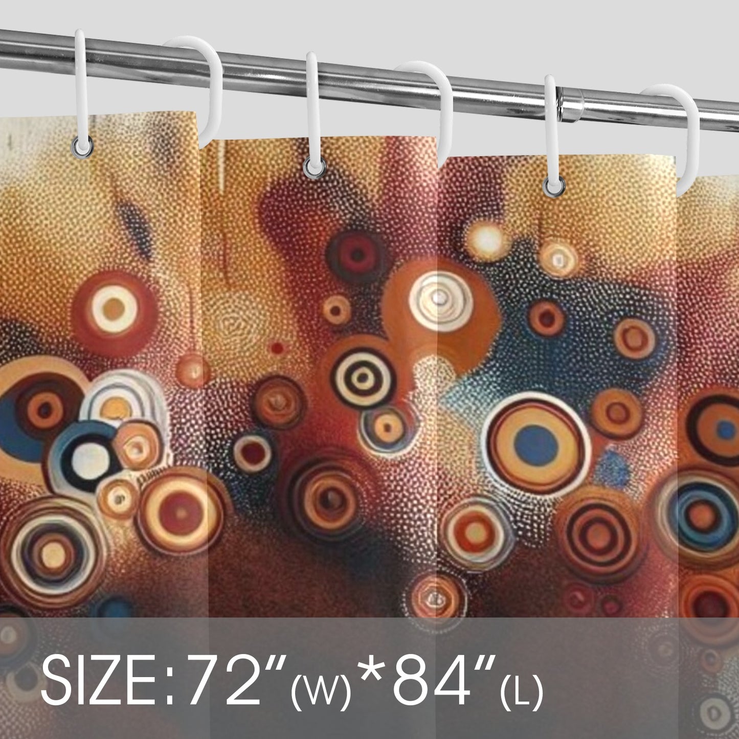 Shower Curtain - Black Girl Art - Velvet's View - Afro Radiance - A Celebration of Color and Culture -72"x84" 993