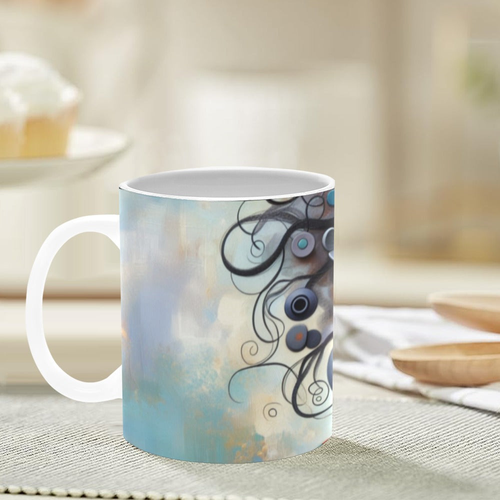 Bold & Beautiful: Afrocentric Digital Art Collection - White Mug(11OZ) - #2014