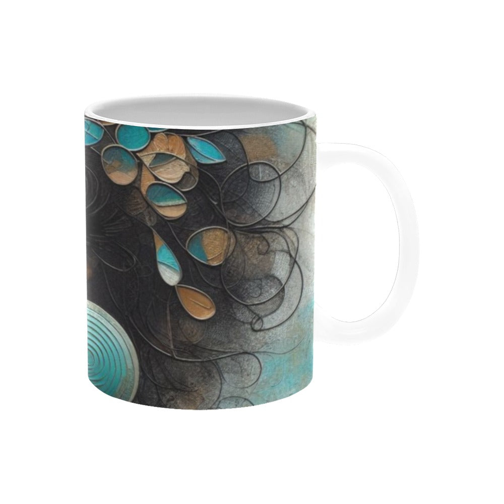 Bold & Beautiful: Afrocentric Digital Art Collection - White Mug(11OZ) - #2013