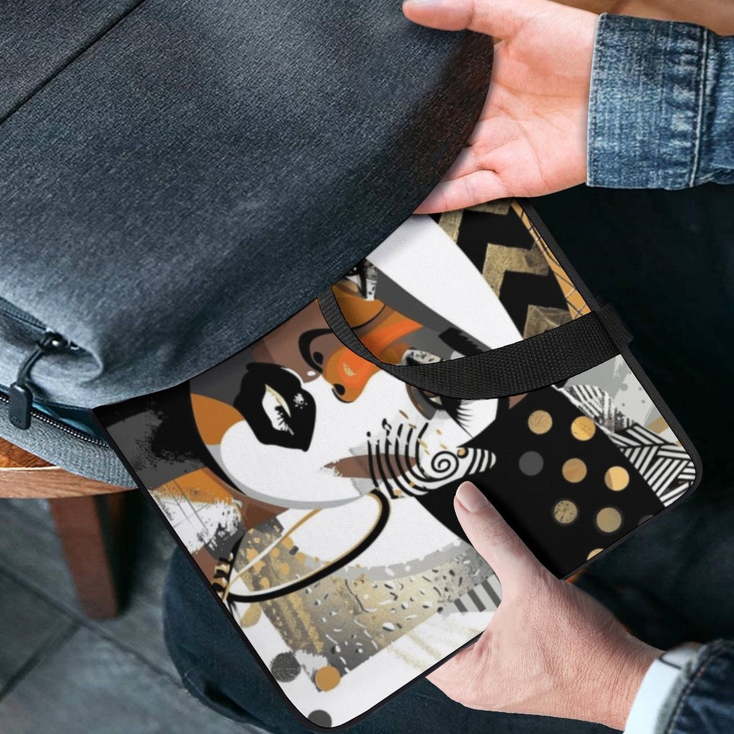 Laptop Bag - Black Girl Art - Velvet’s View - Artistic Laptop Covers Collection - Laptop Bag (Multiple Sizes) #2069