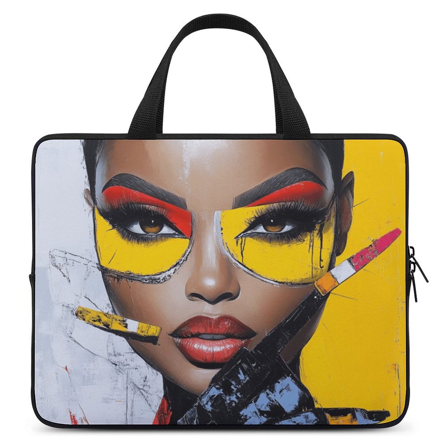 Laptop Bag - Black Girl Art - Velvet’s View - Artistic Laptop Covers Collection - Laptop Bag (Multiple Sizes) #2071