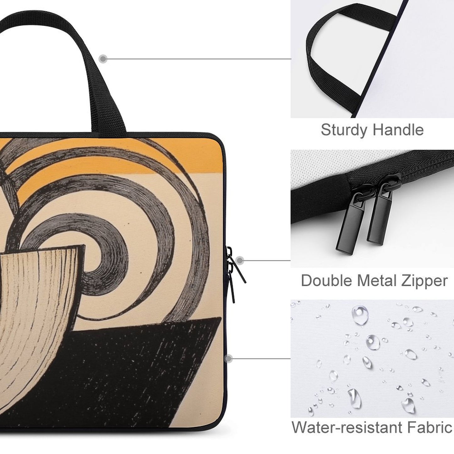 Laptop Bag - Black Girl Art - Velvet’s View - Artistic Laptop Covers Collection - Laptop Bag (Multiple Sizes) #2053