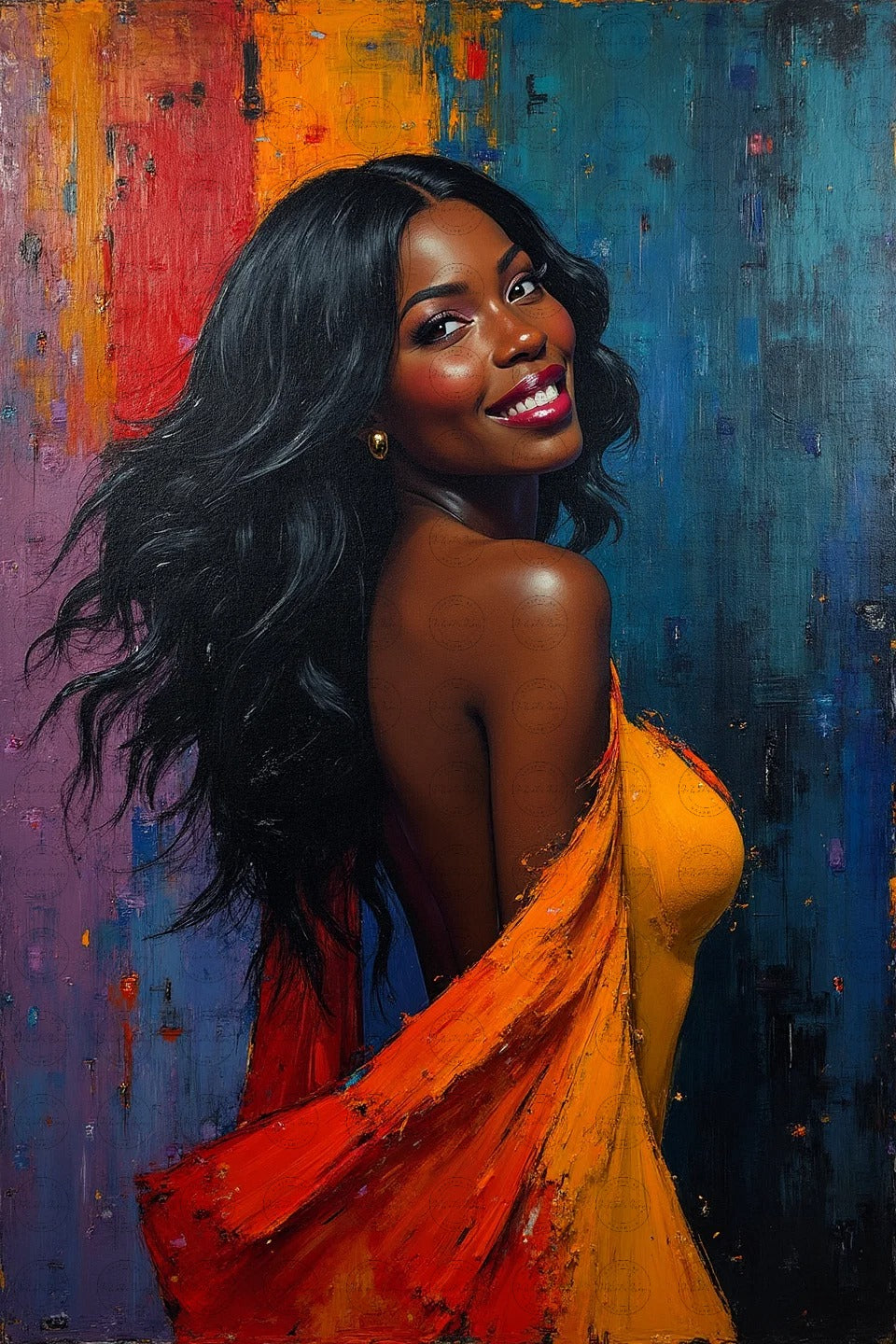 Black Girl Art - Velvets View Digital Art - Ethereal Vibrance - Velvet View Digital Art Collection 444