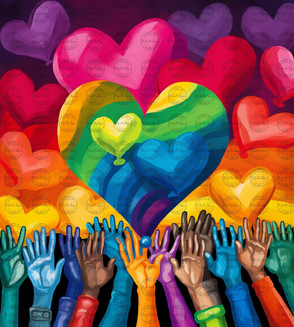 Digital Art - United Colors of Humanity #2017