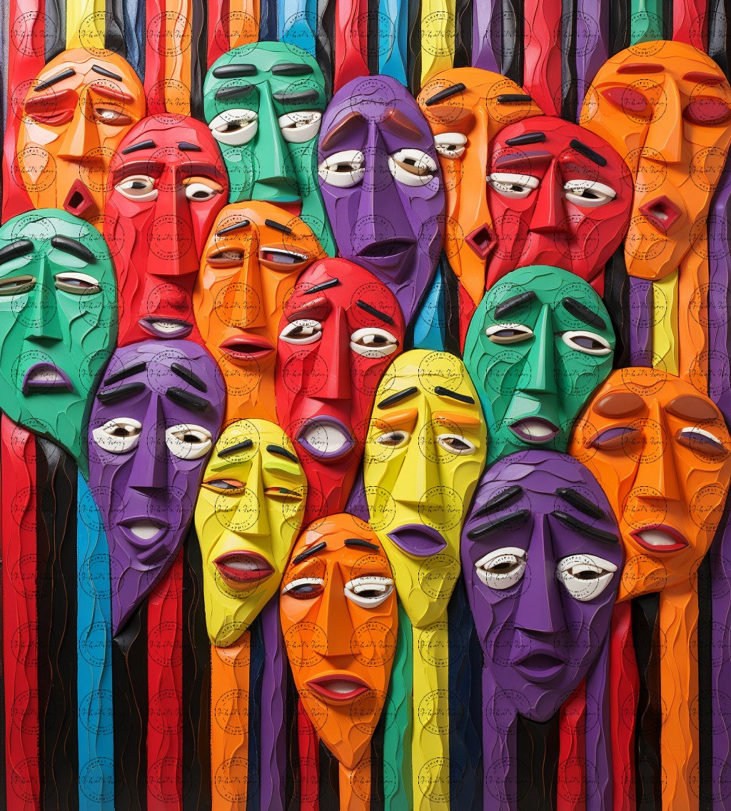 Digital Art - United Colors of Humanity #2019