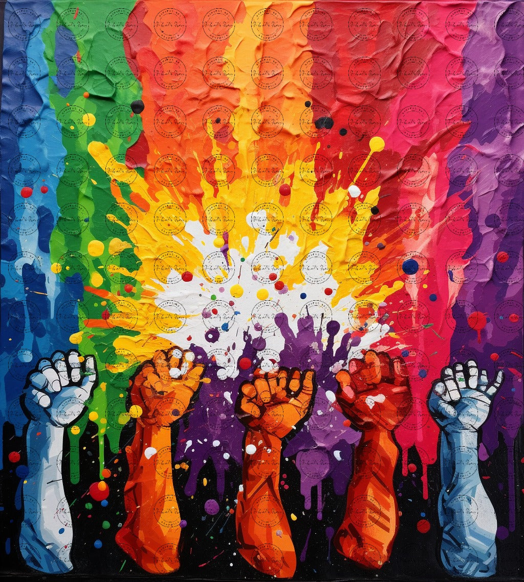 Digital Art - United Colors of Humanity #2011