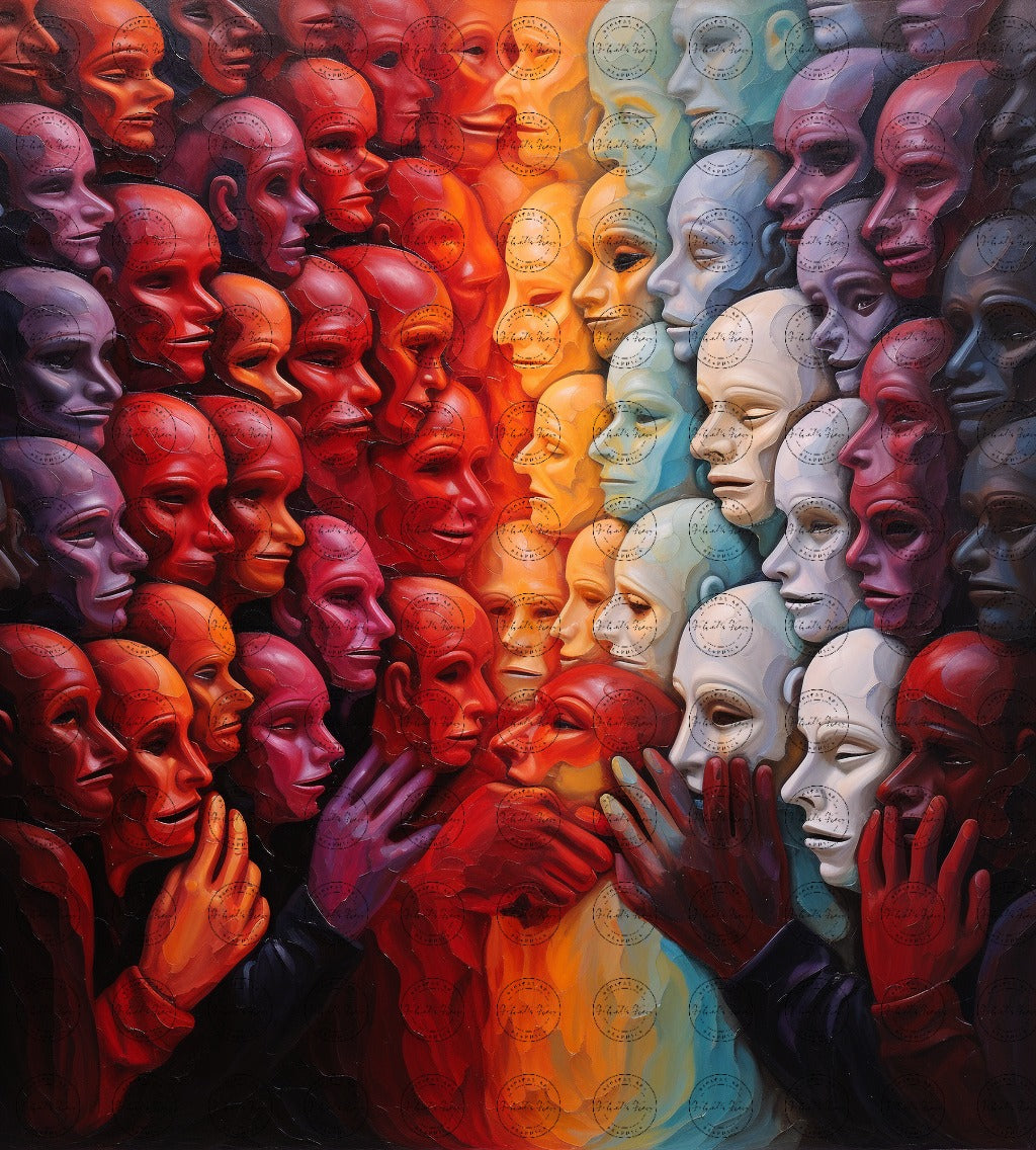 Digital Art - United Colors of Humanity #2013