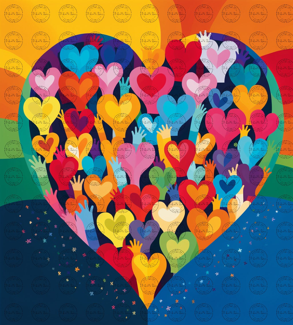 Digital Art - United Colors of Humanity #2015