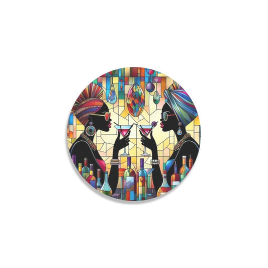 Round Coaster Set - Velvet's View - Sip & Savor - Exquisite Elegance Coaster Collection