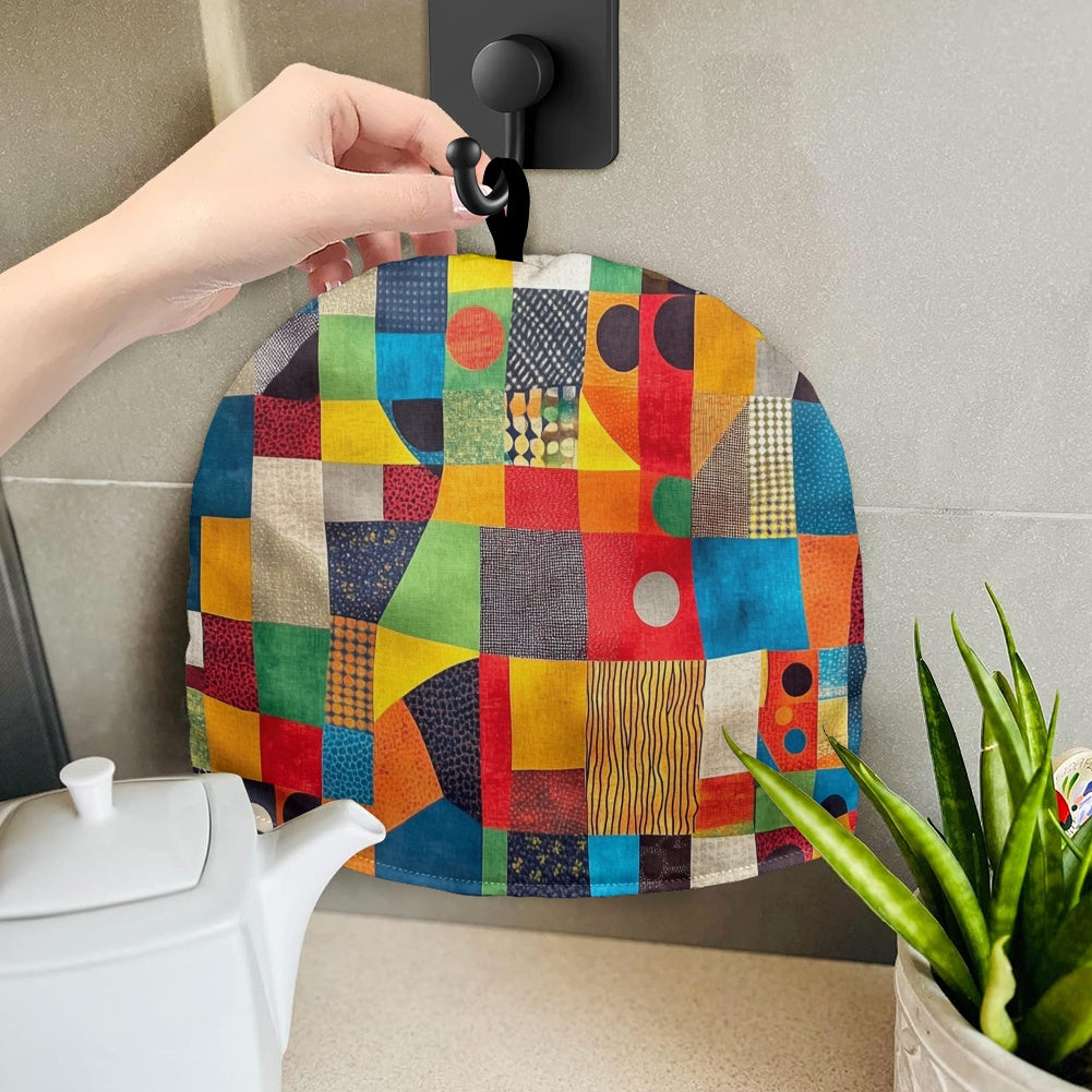 Cavcas Teapot Cover - Velvet's View - Elegant Adinkra-Inspired Fabric Collection -