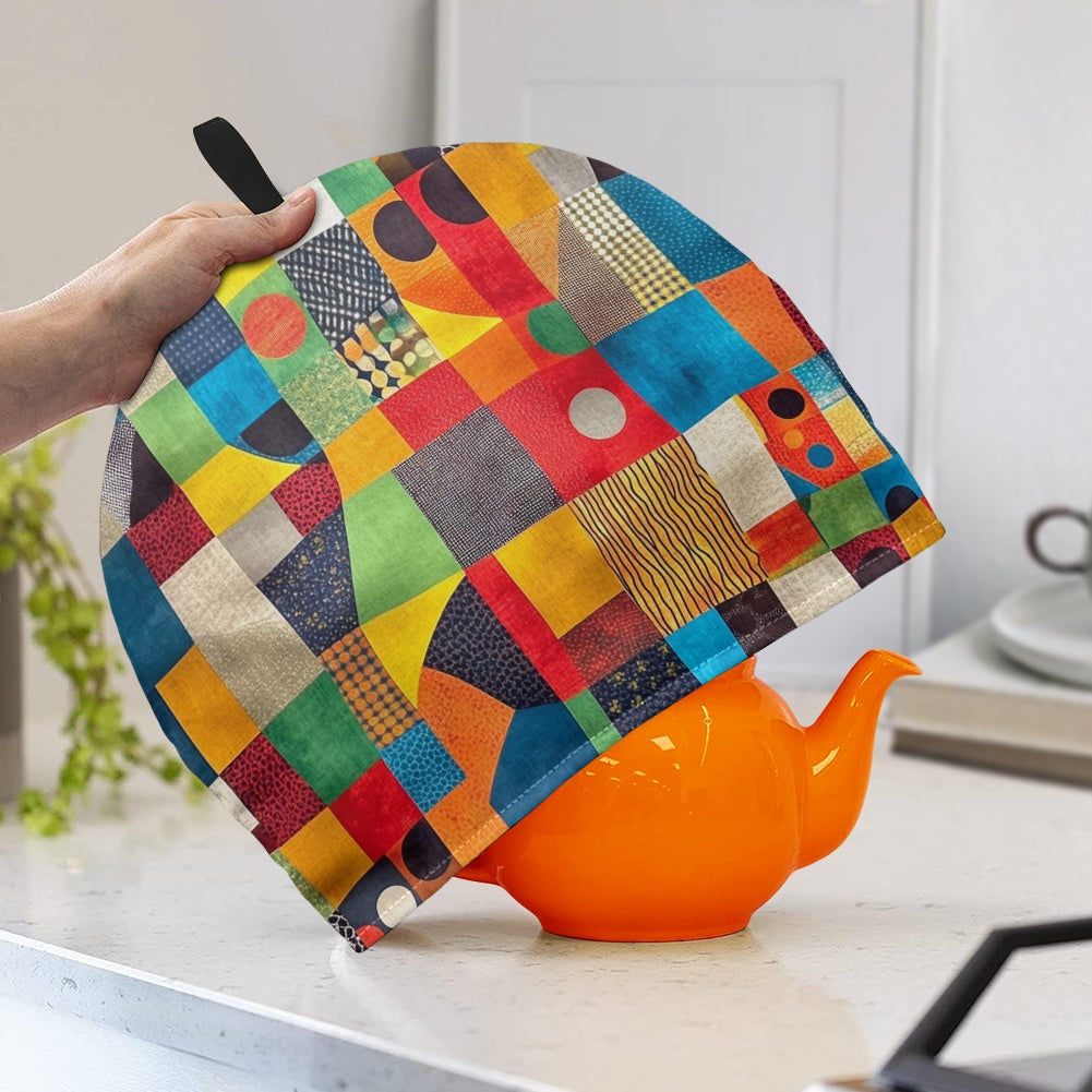 Cavcas Teapot Cover - Velvet's View - Elegant Adinkra-Inspired Fabric Collection -