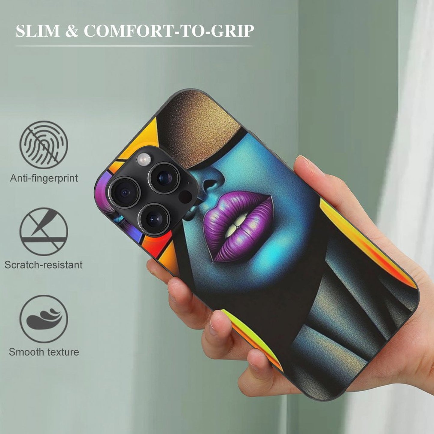 Case for iPhone 15 Series Case for iPhone 15 Pro Max - Black Girl Art - Velvet's View