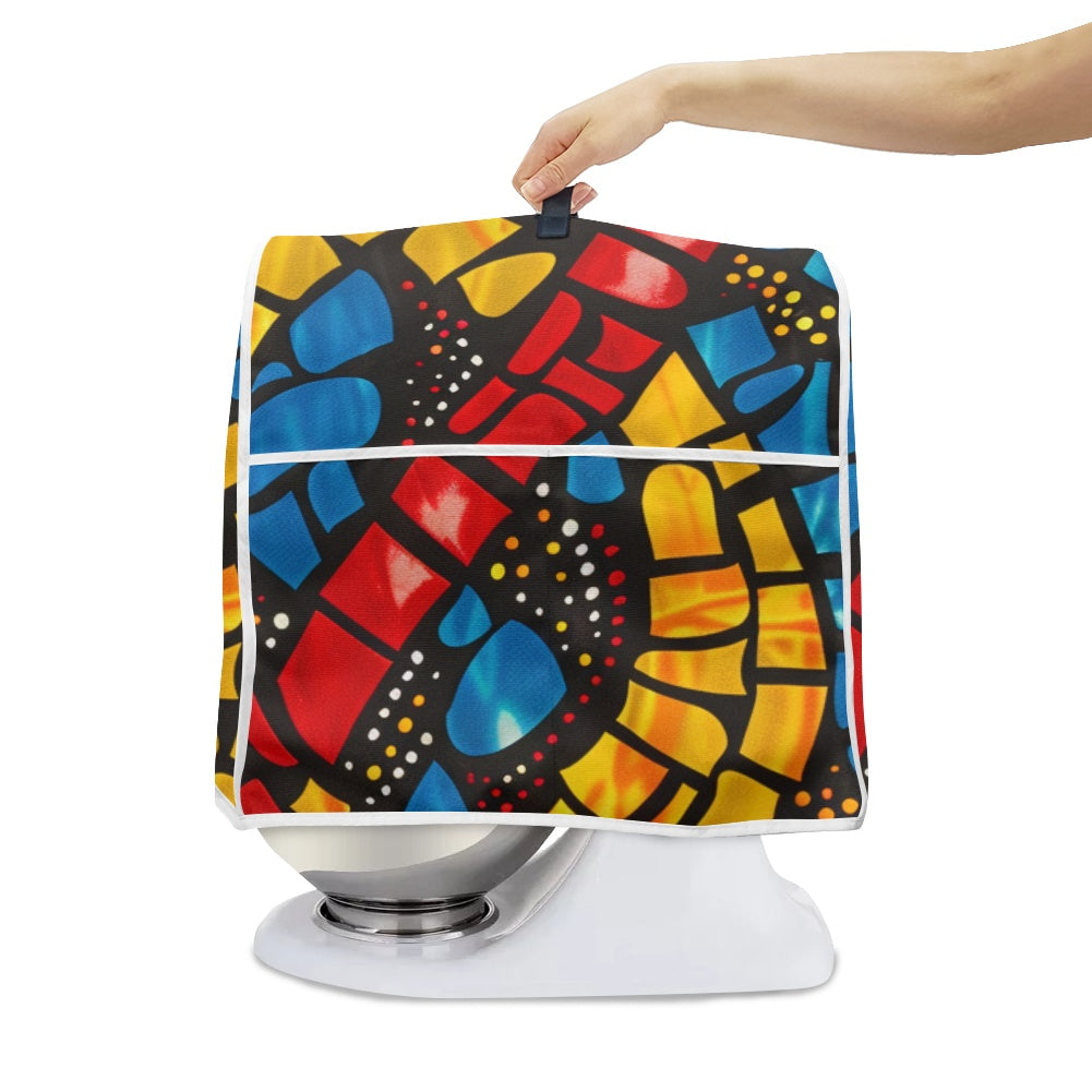 Mixer cover- Velvet's View - Elegant Adinkra-Inspired Fabric Collection