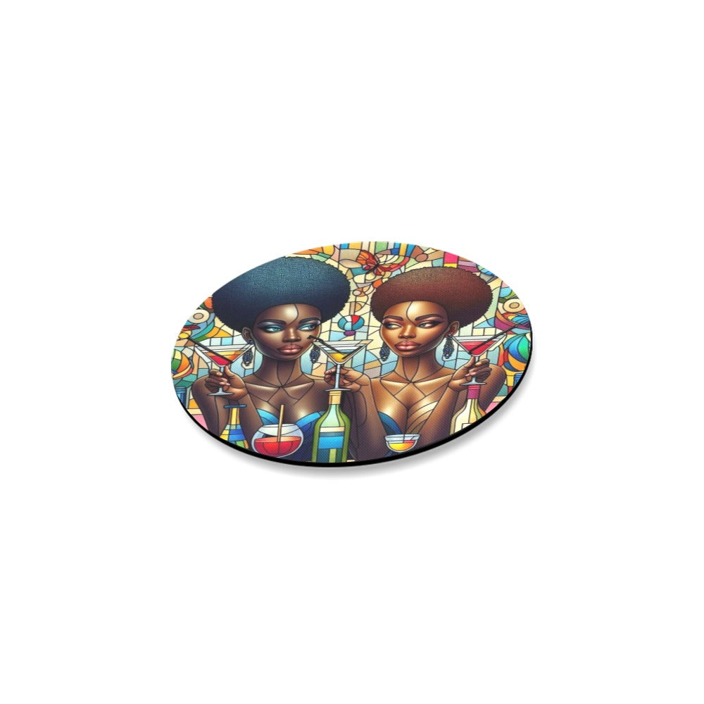 Round Coaster Set - Velvet's View - Sip & Savor - Exquisite Elegance Coaster Collection