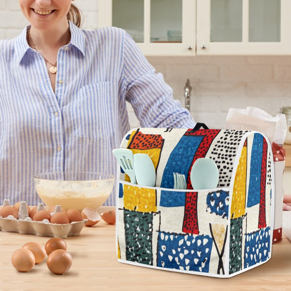 Mixer cover- Velvet's View - Elegant Adinkra-Inspired Fabric Collection