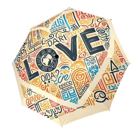 Radiant Hearts  Collection - Semi-Automatic Foldable Umbrella (Model U12) - #2015