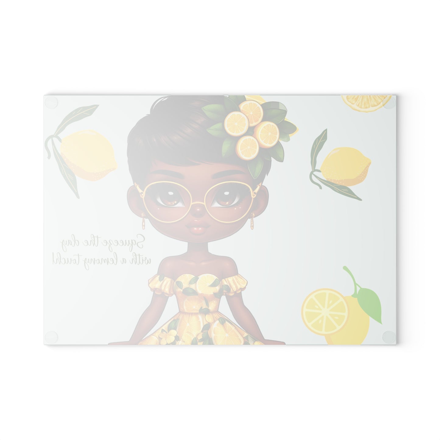 Glass Cutting Board - Velvet's View: The Lemon Delight Collection –2012