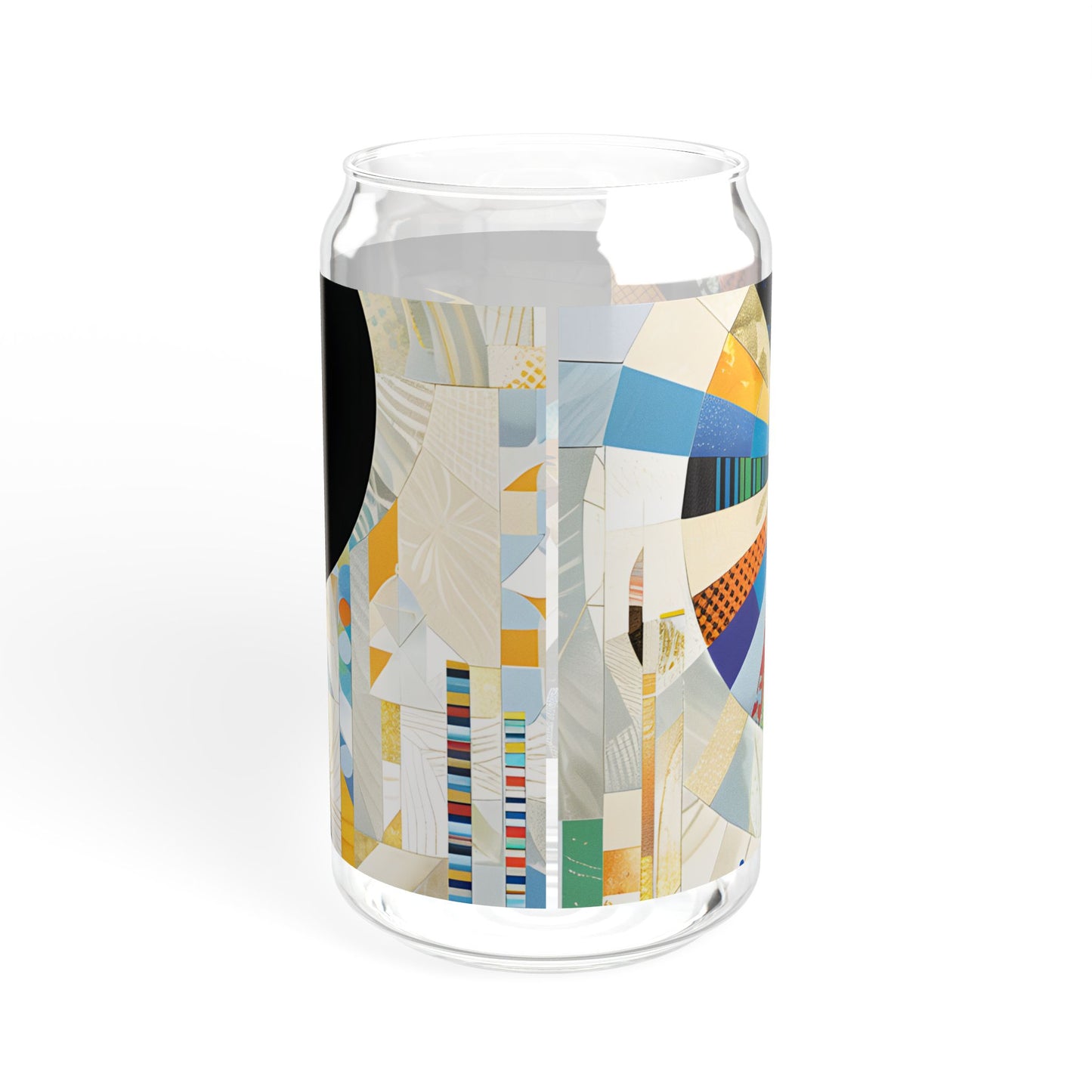 Sipper Glass - Black Girl Art - Velvet's View - Vibrant Visions - The Bohemian Collection - 16oz