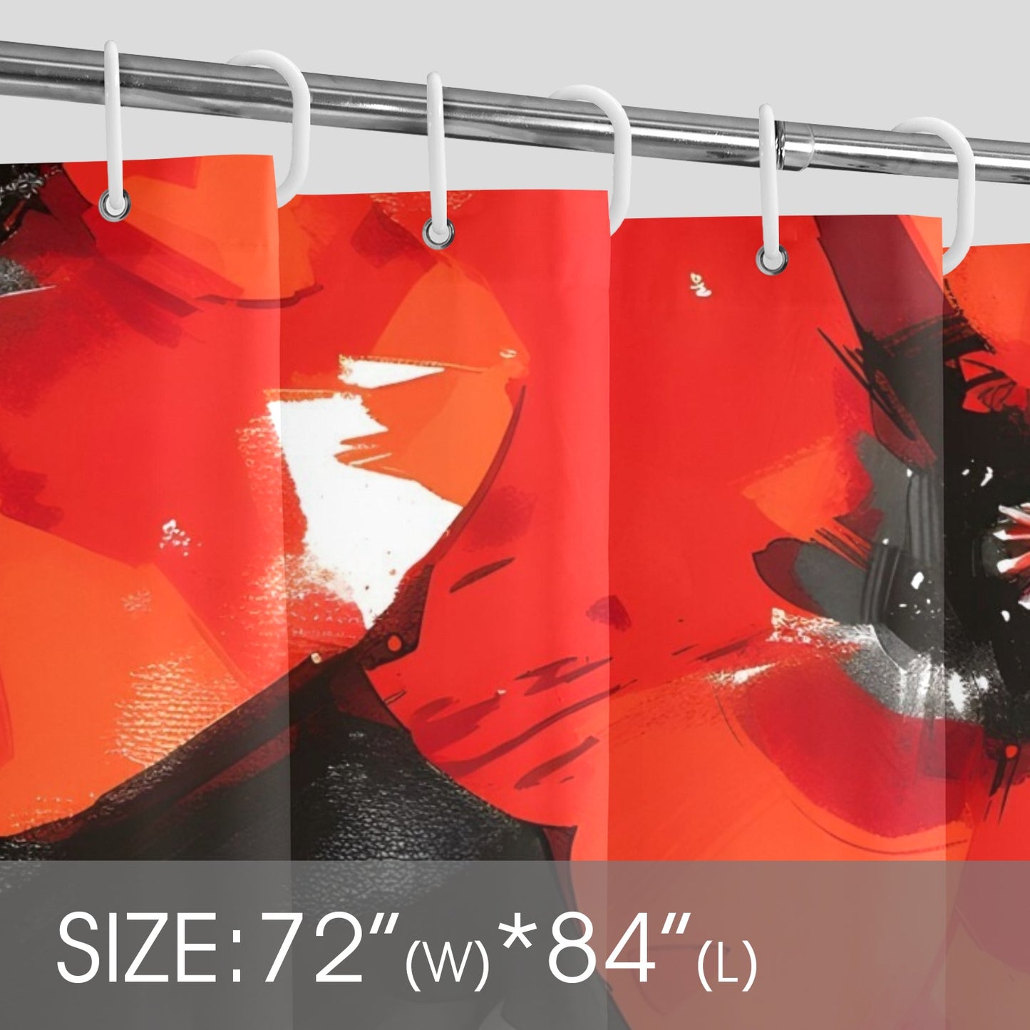 Shower Curtain 72"x84" - Velvet's View - Bold Elegance - The Poppy Collection 771