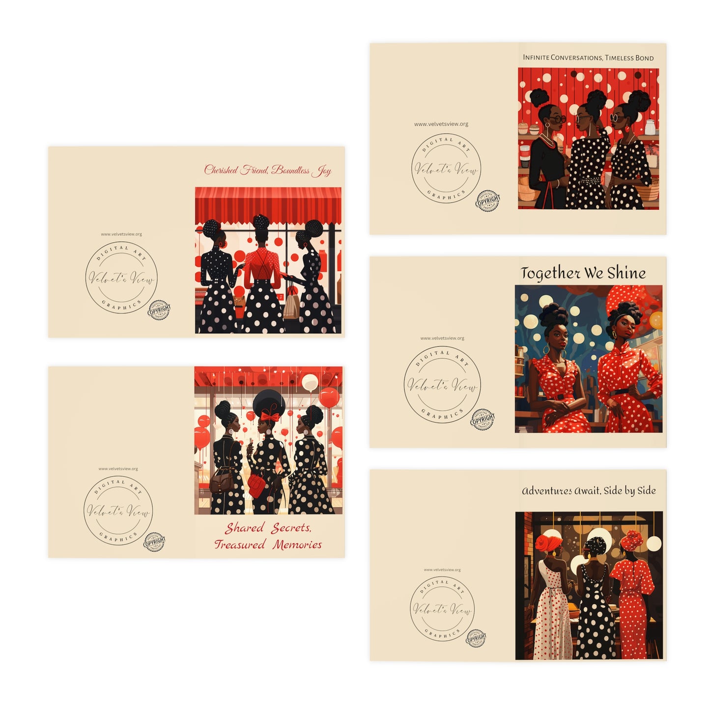 Multi-Design Greeting Cards (5-Pack)