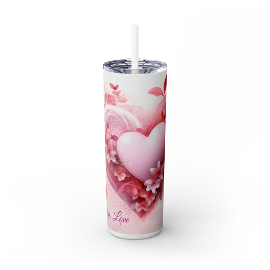 Skinny Tumbler with Straw, 20oz