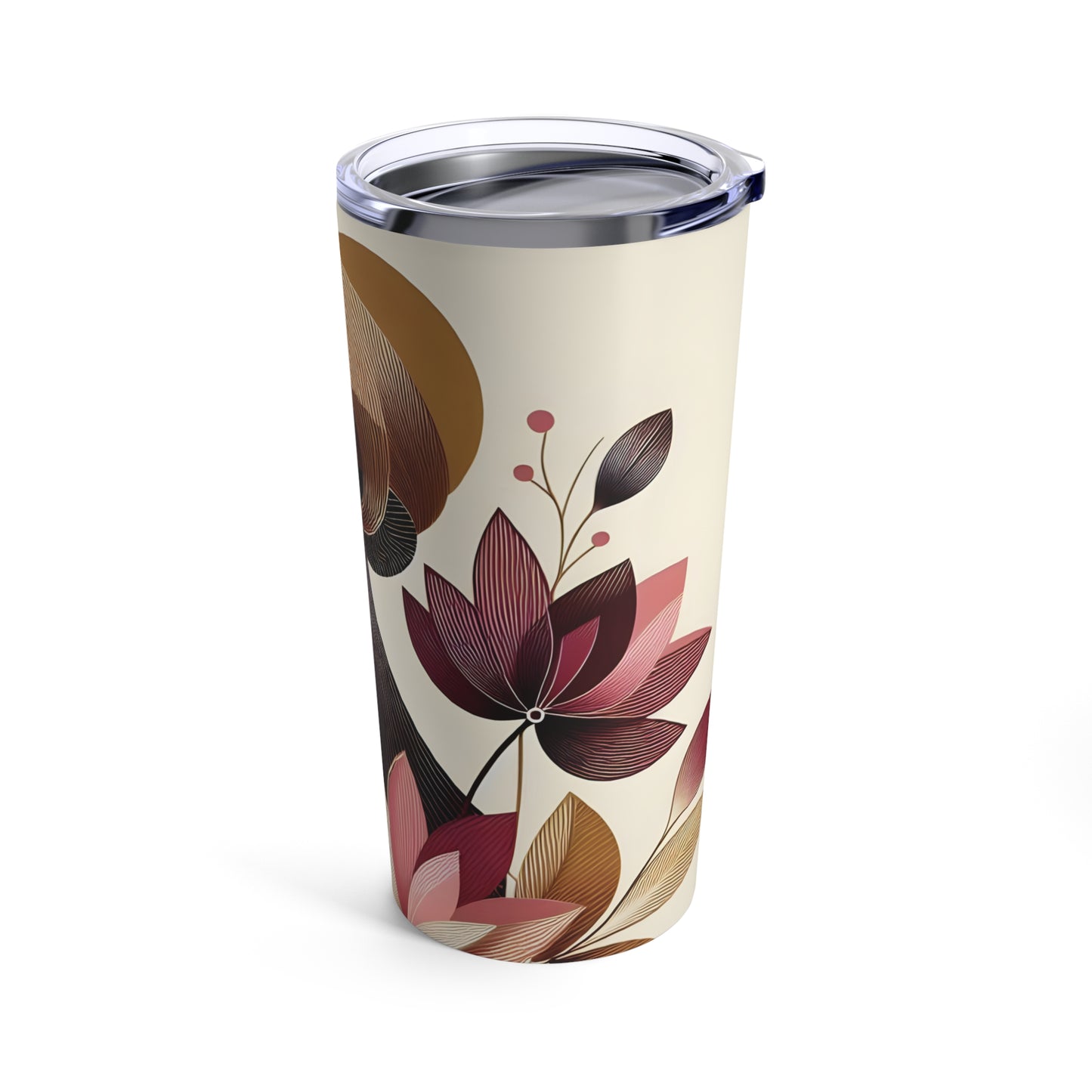 Tumbler 20oz - Black Girl Art - Velvet's View - Floral Whispers 600