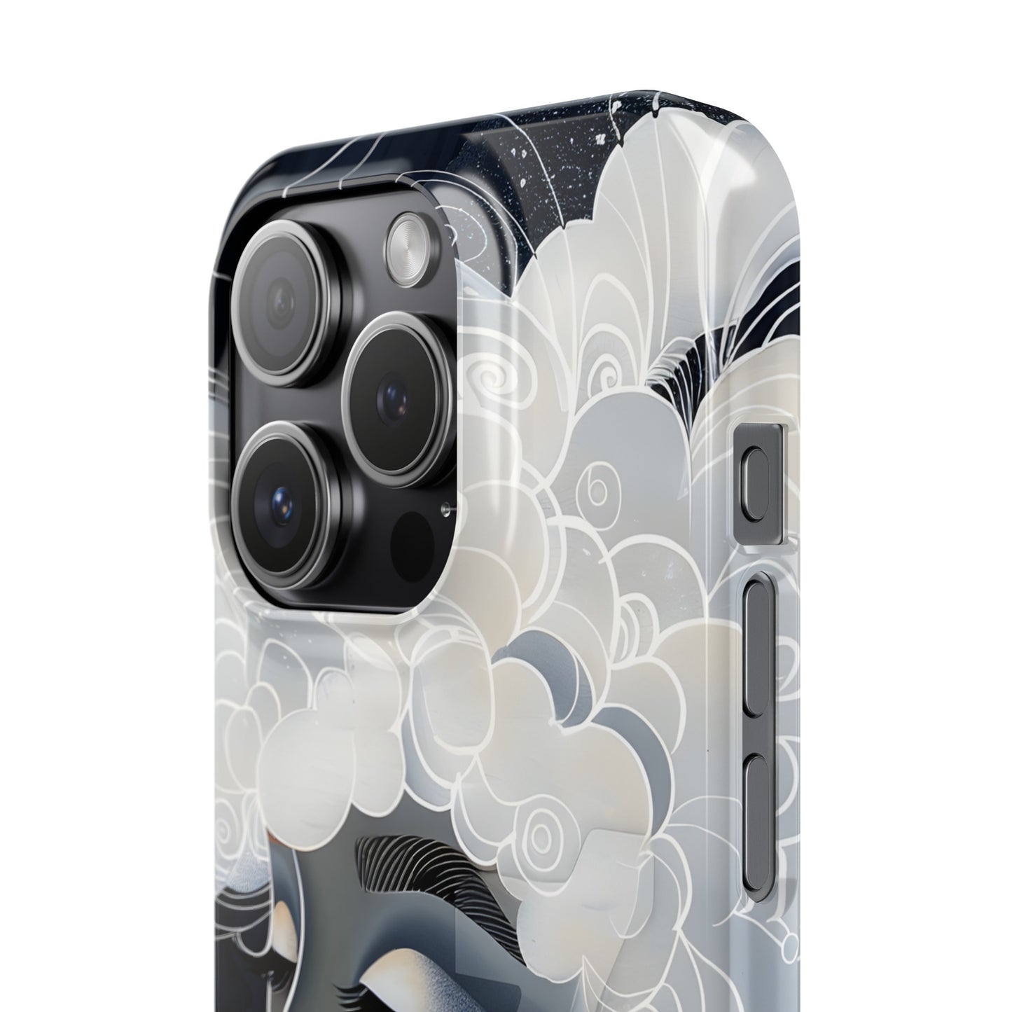 Slim Phone Cases - Black Girl Art - Velvet's View - Ethereal Vibrance