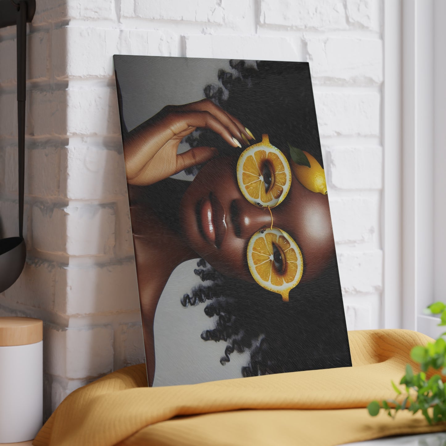 Glass Cutting Board - Velvet's View: The Lemon Delight Collection – 2017