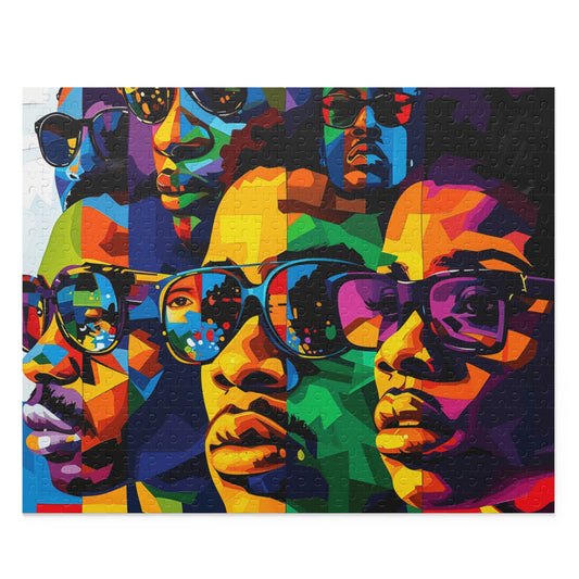 Puzzle - Black Girl Art - Velvet's View - (120, 252, 500-Piece)