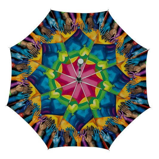 Radiant Hearts Collection - Automatic Folding Umbrella with Case (Medium) - #2033