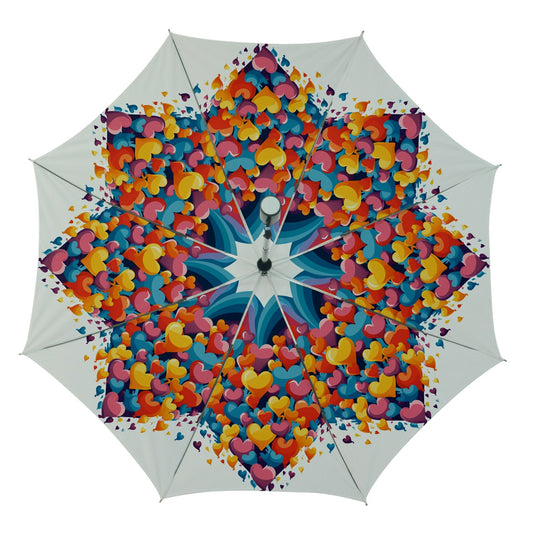 Radiant Hearts Collection - Automatic Folding Umbrella with Case (Medium) - #2034