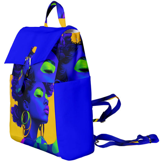 Vivid Visions: The Essence of Afro-Modernism Collection - Buckle Everyday Backpack - #2011