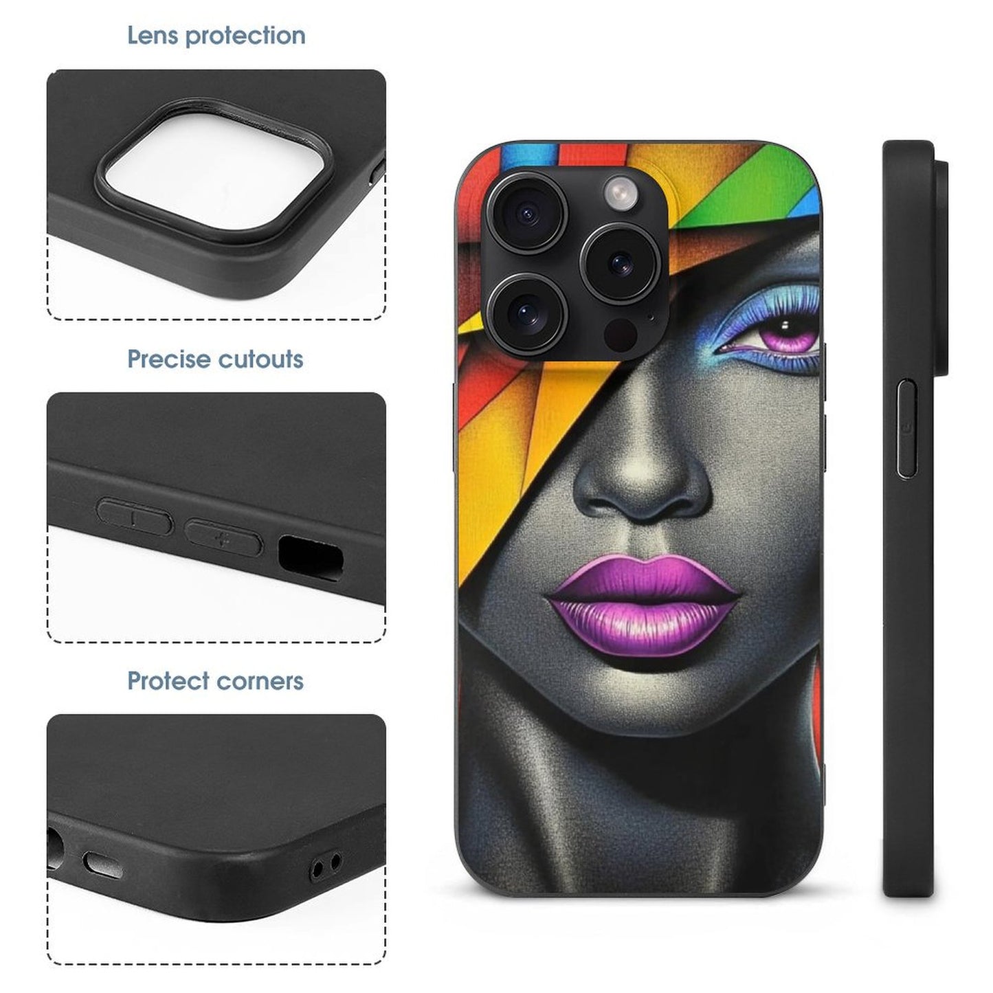 Case for iPhone 15 Series Case for iPhone 15 Pro - Black Girl Art - Velvet's View
