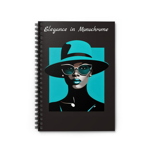 Elegance in Monochrome - Spiral Notebook - Ruled Line