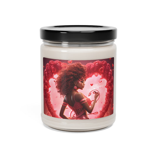 Scented Soy Candle - Black Girl Art - Velvet's View - 9oz