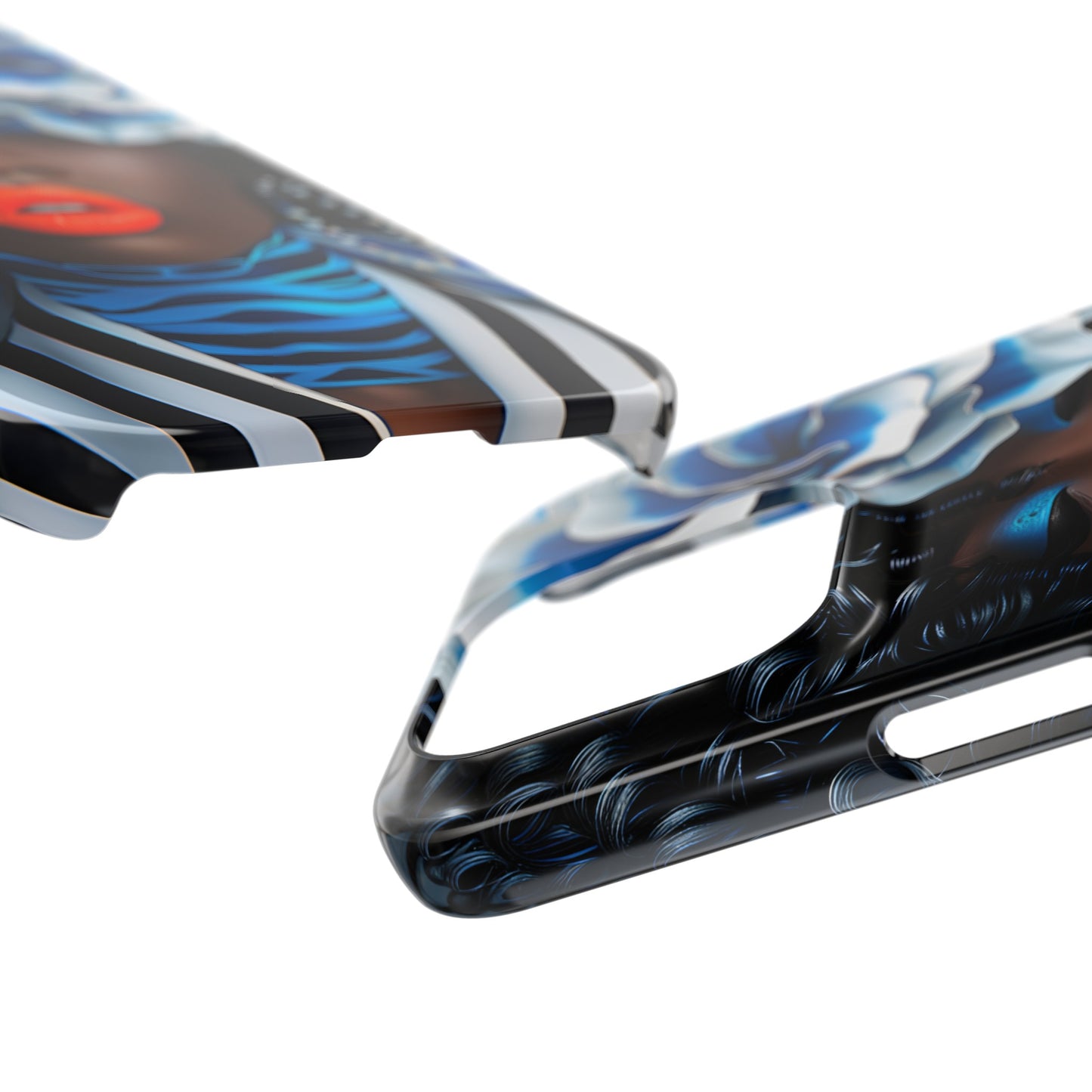 Slim Phone Cases - Black Girl Art - Velvet's View - Ethereal Vibrance