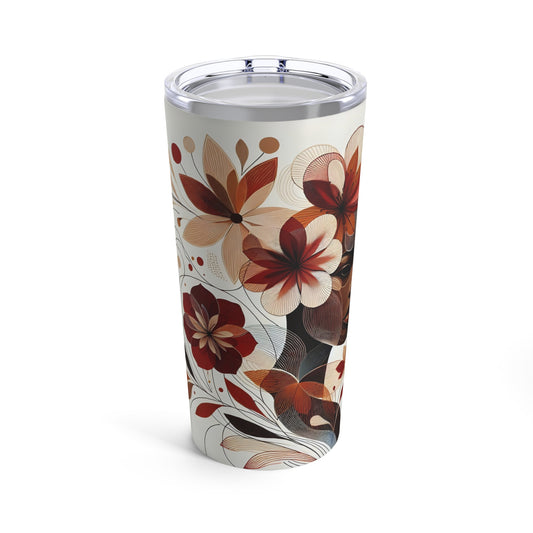 Tumbler 20oz - Black Girl Art - Velvet's View - Floral Whispers 606