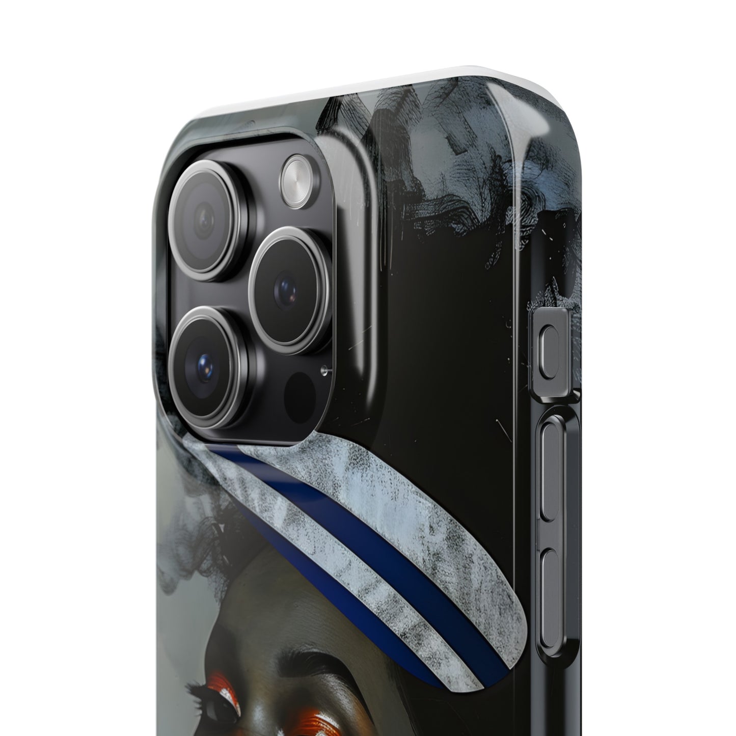 Slim Phone Cases - Black Girl Art - Velvet's View - Ethereal Vibrance