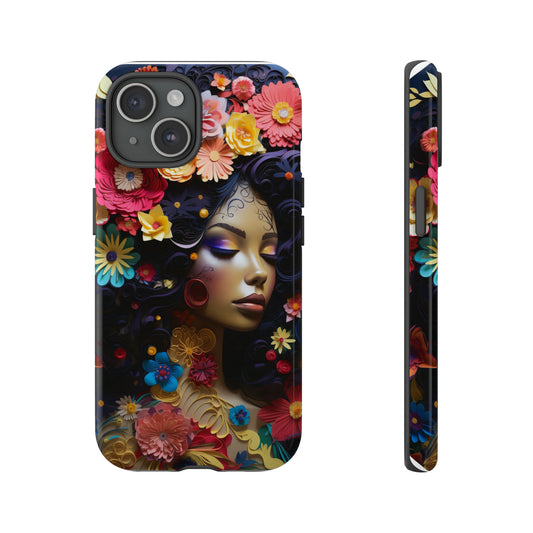 Tough Phone Cases - Black Girl Art - Velvet's View