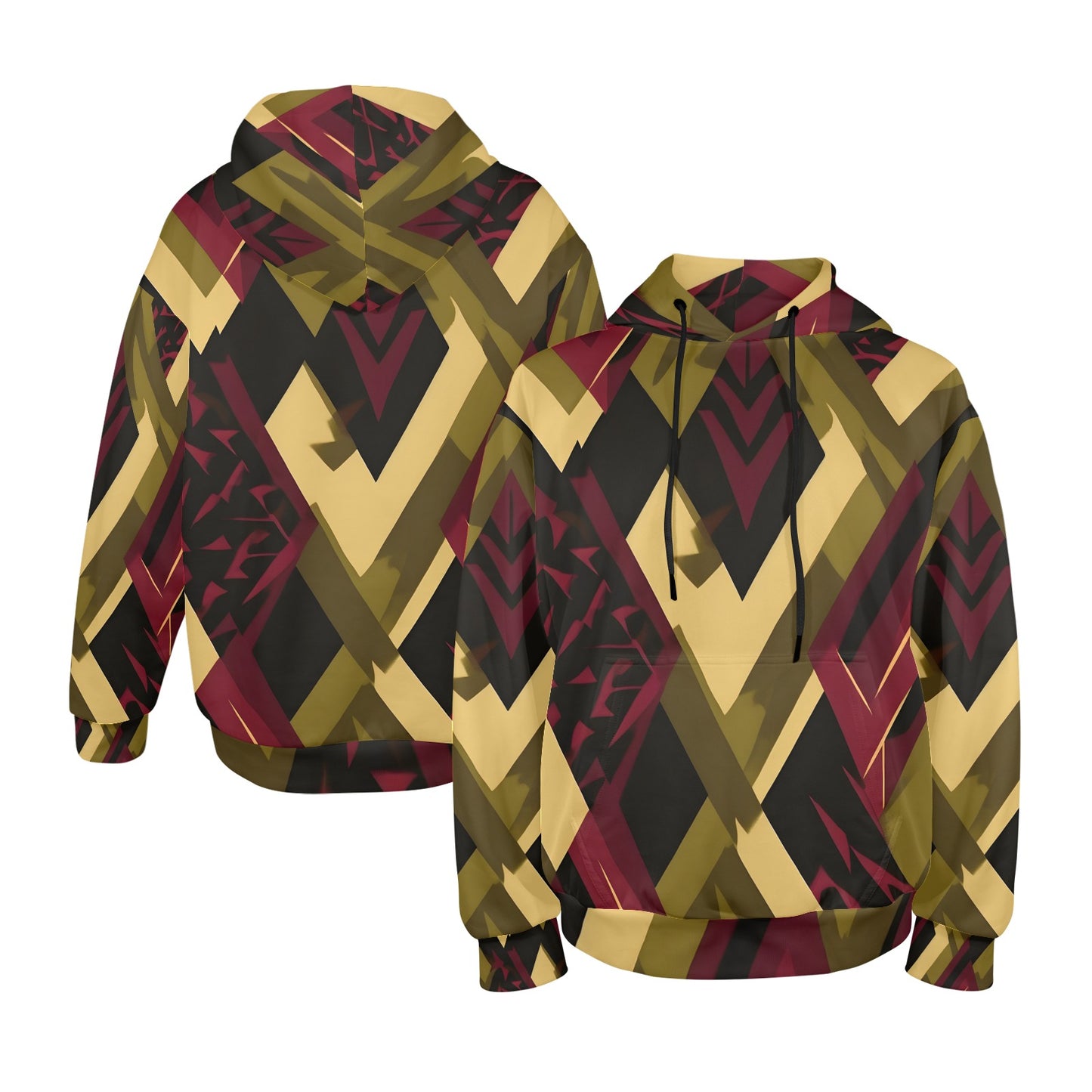 Retro Print Collection - Men's All Over Print Hoodie (Model H61) – 2013