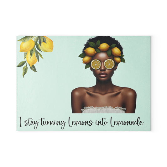 Glass Cutting Board - Velvet's View: The Lemon Delight Collection – 2015