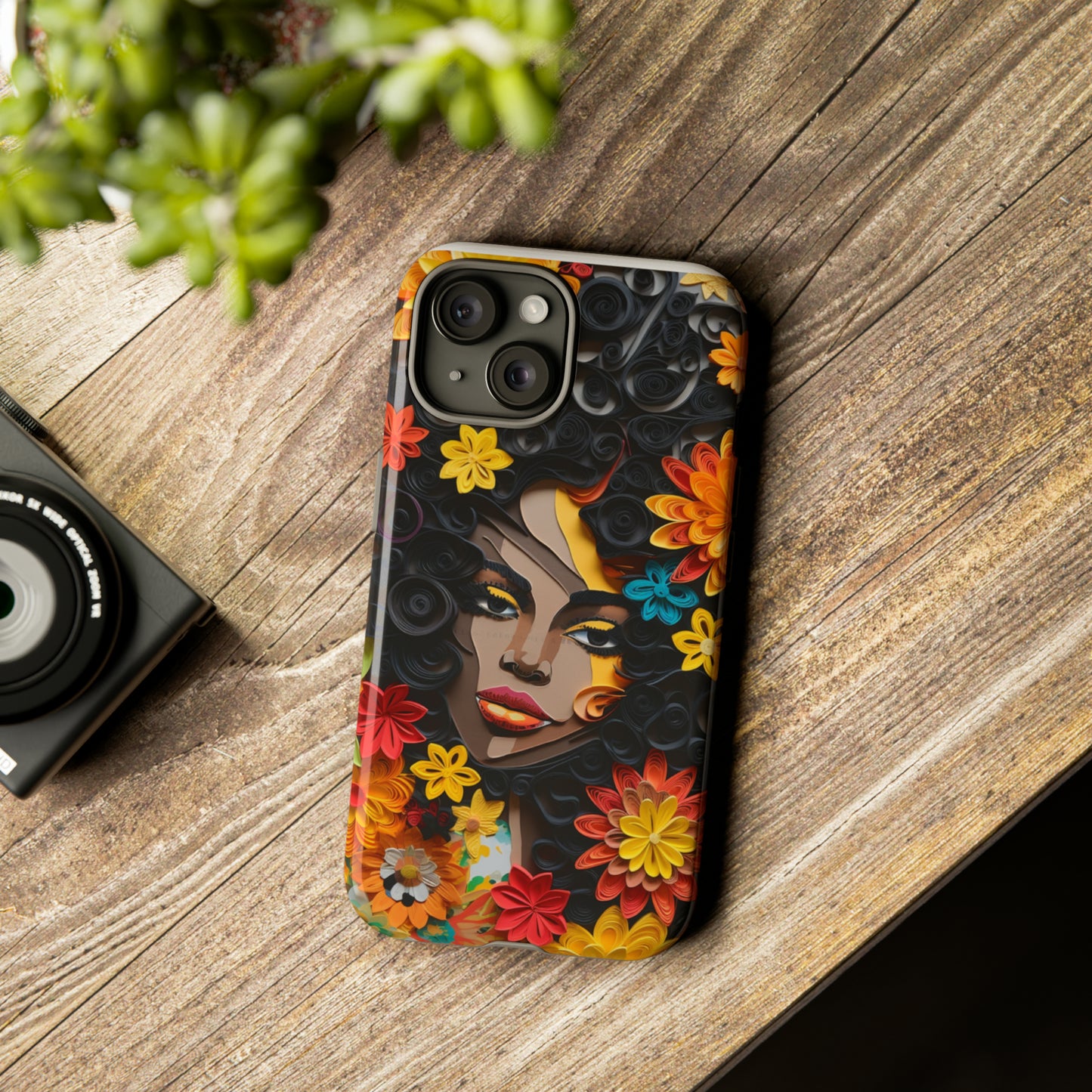 Tough Phone Cases - Black Girl Art - Velvet's View