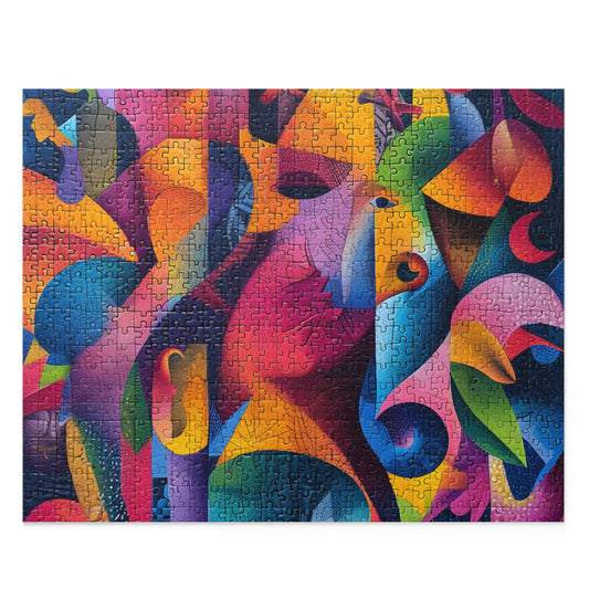 Puzzle - Black Girl Art - Velvet's View - (120, 252, 500-Piece)