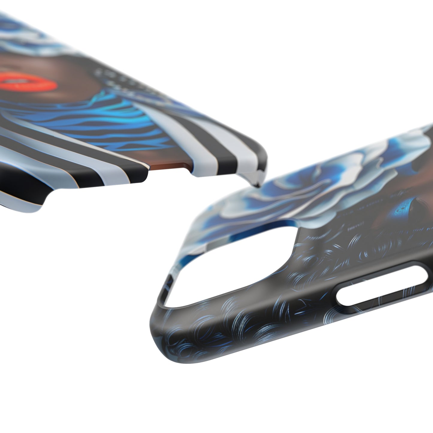 Slim Phone Cases - Black Girl Art - Velvet's View - Ethereal Vibrance