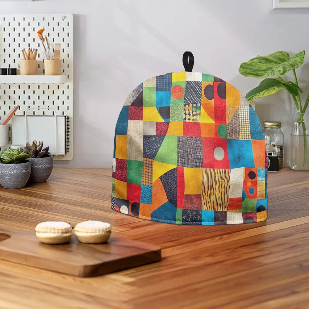 Cavcas Teapot Cover - Velvet's View - Elegant Adinkra-Inspired Fabric Collection -
