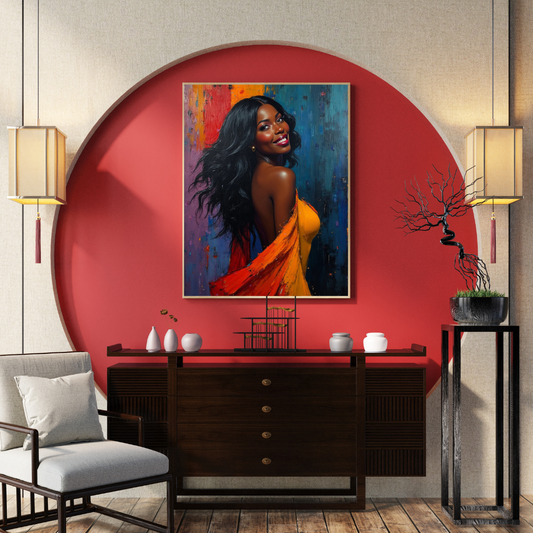 Black Girl Art  - Velvets View Digital Art - Ethereal Vibrance - Velvet View Digital Art Collection 444