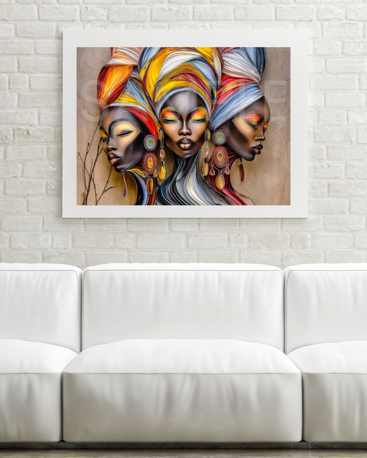 Urban Radiance: Afrocentric Digital Art Collection | Velvet's View - 355859