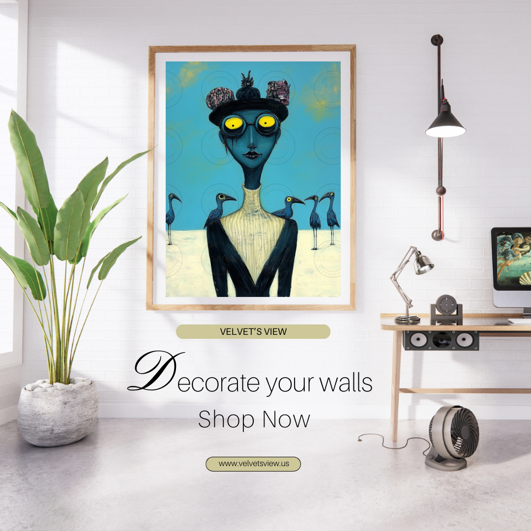 Black Girl Art  - Velvets View Digital Art - Birds of Whimsy Collection 617